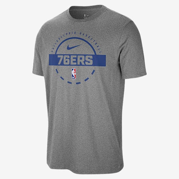 Nike Sixers バスケットボール Tシャツ Lサイズ グレー Mens Basketball Philadelphia 76ers Tops and T-Shirts. Nike.com